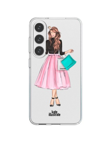 Coque Samsung Galaxy S23 5G Shopping Time Transparente - kateillustrate