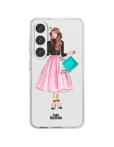 Cover Samsung Galaxy S23 5G Shopping Time Trasparente - kateillustrate