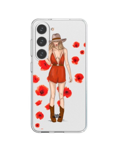 Samsung Galaxy S23 5G Case Young Wild and Free Coachella Clear - kateillustrate