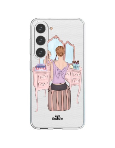 Samsung Galaxy S23 5G Case Vanity Parrucchiera Make Up Clear - kateillustrate