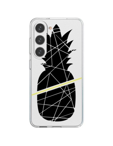 Cover Samsung Galaxy S23 5G Ananas Nero Trasparente - Koura-Rosy Kane