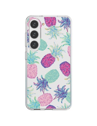 Cover Samsung Galaxy S23 5G Ananas Frutta Estate Trasparente - Lisa Argyropoulos