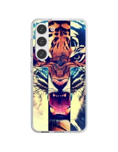 Coque Samsung Galaxy S23 5G Tigre Swag Croix Roar Tiger - Laetitia