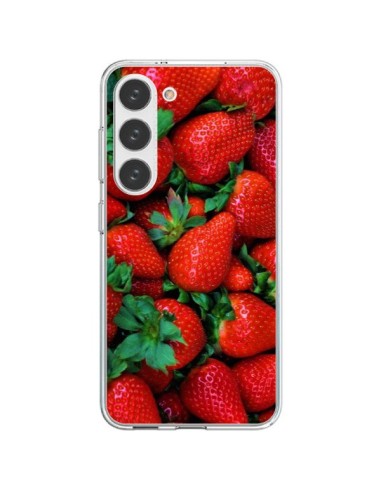 Coque Samsung Galaxy S23 5G Fraise Strawberry Fruit - Laetitia