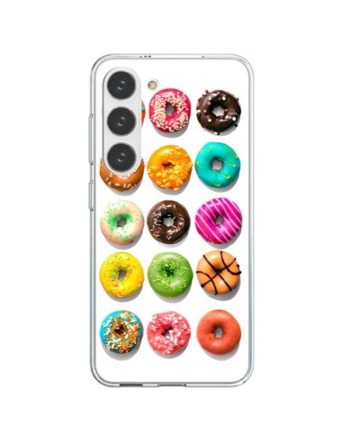 Coque Samsung Galaxy S23 5G Donuts Multicolore Chocolat Vanille - Laetitia