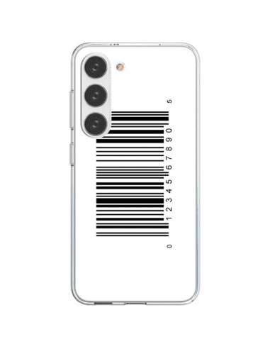 Coque Samsung Galaxy S23 5G Code Barres Noir - Laetitia