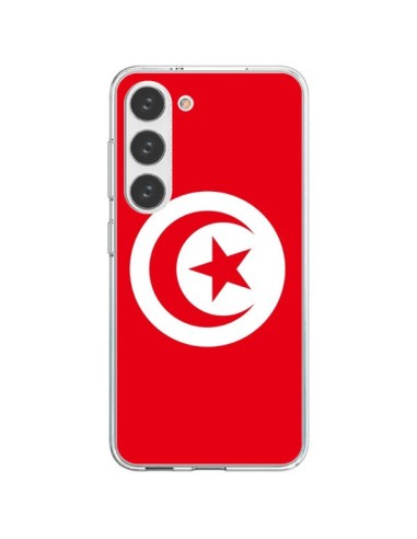 Coque Samsung Galaxy S23 5G Drapeau Tunisie Tunisien - Laetitia