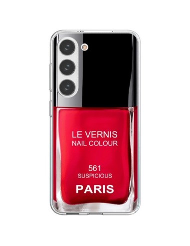 Samsung Galaxy S23 5G Case Nail polish Paris Suspicious Red - Laetitia