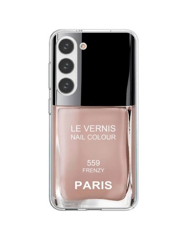 Coque Samsung Galaxy S23 5G Vernis Paris Frenzy Beige - Laetitia