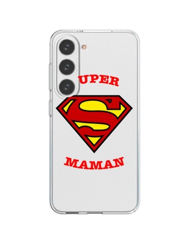 Coque Samsung Galaxy S23 5G Super Maman Transparente - Laetitia