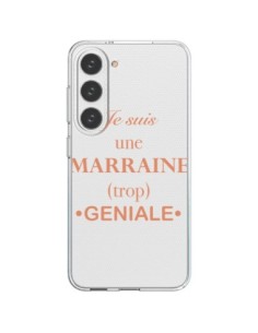 Coque Samsung Galaxy S23 5G Je suis une marraine trop...