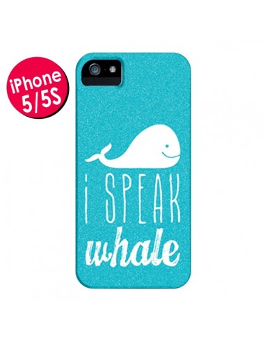 Coque I Speak Whale Baleine pour iPhone 5 et 5S - Mary Nesrala