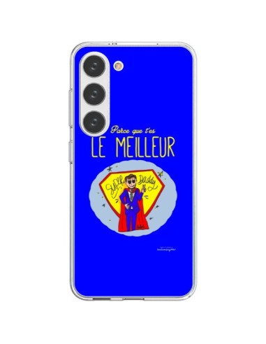 Coque Samsung Galaxy S23 5G Le meilleur Papa Fête des Pères - Leellouebrigitte