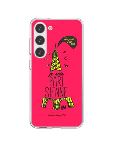 Samsung Galaxy S23 5G Case Je suis Parisienne La Tour Eiffel Pink - Leellouebrigitte