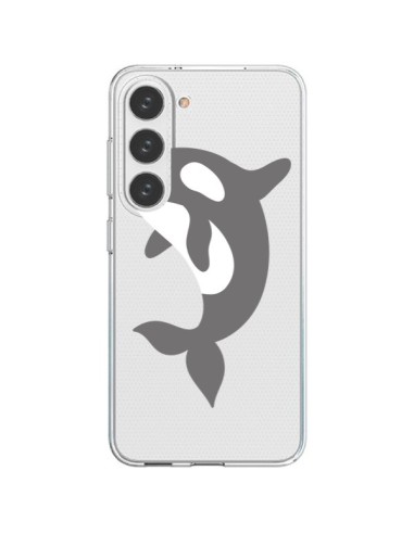 Coque Samsung Galaxy S23 5G Orque Orca Ocean Transparente - Petit Griffin