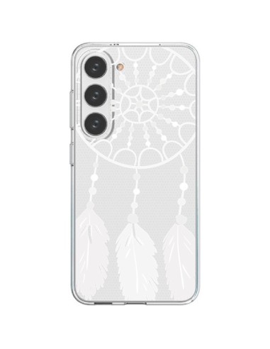 Coque Samsung Galaxy S23 5G Attrape Rêves Blanc Dreamcatcher Transparente - Petit Griffin