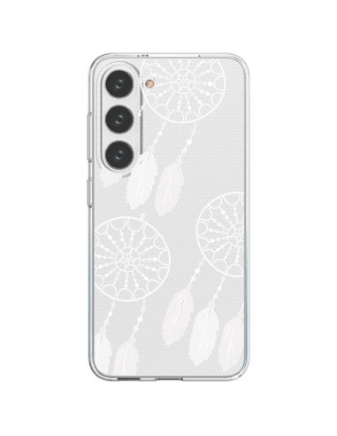 Coque Samsung Galaxy S23 5G Attrape Rêves Blanc Dreamcatcher Triple Transparente - Petit Griffin