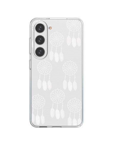 Cover Samsung Galaxy S23 5G Acchiappasogni Bianco Dreamcatcher Mini Trasparente - Petit Griffin