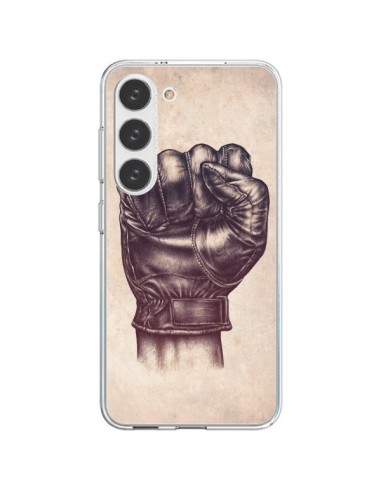 Samsung Galaxy S23 5G Case Fight Poing Cuir Pugno Combattimento Pelle - Lassana