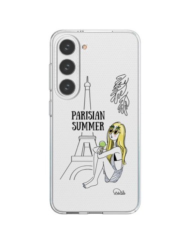 Coque Samsung Galaxy S23 5G Parisian Summer Ete Parisien Transparente - Lolo Santo
