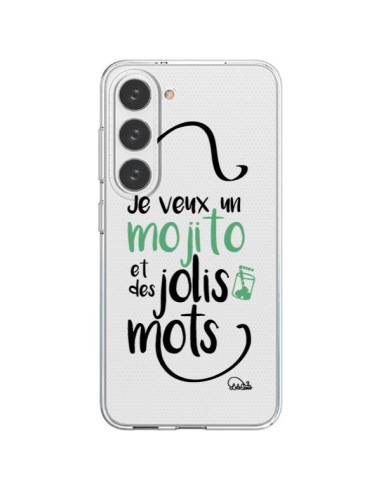 Samsung Galaxy S23 5G Case Je veux un mojito e des jolis mots Clear - Lolo Santo