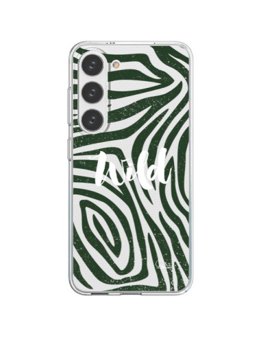 Cover Samsung Galaxy S23 5G Wild Zebra Giungla Trasparente - Lolo Santo