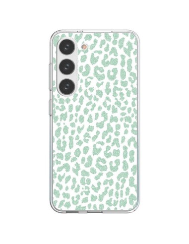 Coque Samsung Galaxy S23 5G Leopard Menthe Mint - Mary Nesrala