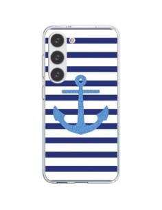 Coque Samsung Galaxy S23 5G Ancre Voile Marin Navy Blue -...