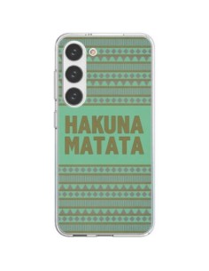 Coque Samsung Galaxy S23 5G Hakuna Matata Roi Lion - Mary...