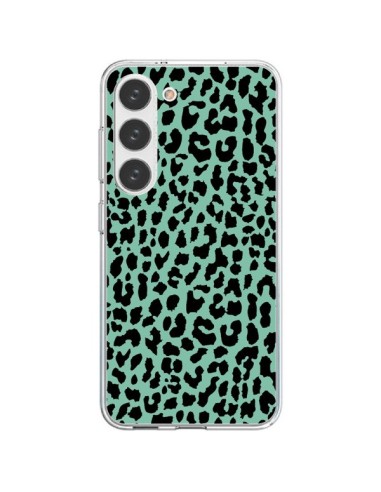 Coque Samsung Galaxy S23 5G Leopard Mint Vert Neon - Mary Nesrala