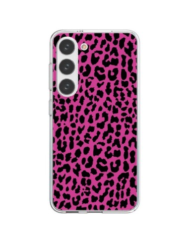 Coque Samsung Galaxy S23 5G Leopard Rose Pink Neon - Mary Nesrala