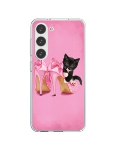 Coque Samsung Galaxy S23 5G Chaton Chat Noir Kitten...