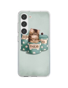 Coque Samsung Galaxy S23 5G Chaton Chat Kitten Boite...