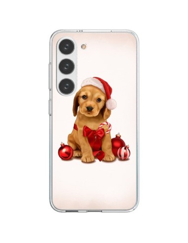Samsung Galaxy S23 5G Case Dog Santa Claus Christmas Boules Sapin - Maryline Cazenave