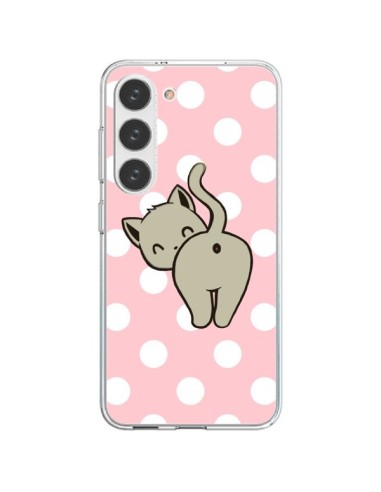 Coque Samsung Galaxy S23 5G Chat Chaton Pois - Maryline Cazenave