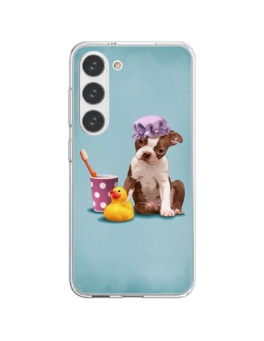 Coque Samsung Galaxy S23 5G Chien Dog Canard Fille - Maryline Cazenave