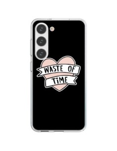 Cover Samsung Galaxy S23 5G Waste of Time Coeur -...
