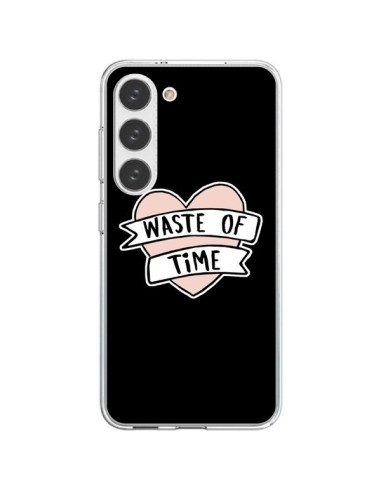 Samsung Galaxy S23 5G Case Waste of Time Coeur - Maryline Cazenave