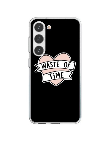 Coque Samsung Galaxy S23 5G Waste of Time Coeur - Maryline Cazenave