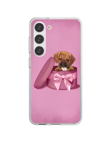 Coque Samsung Galaxy S23 5G Chien Dog Boite Noeud Triste - Maryline Cazenave