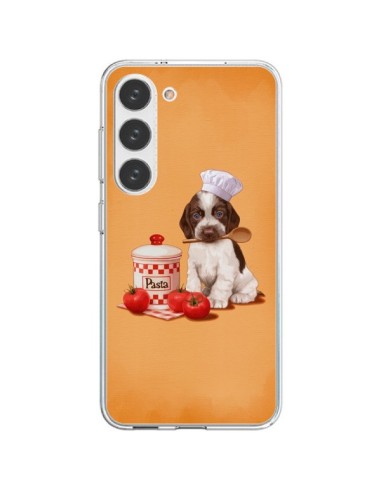 Coque Samsung Galaxy S23 5G Chien Dog Pates Pasta Cuisinier - Maryline Cazenave
