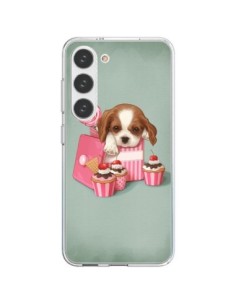 Samsung Galaxy S23 5G Case Dog Cupcake Torta Boite -...