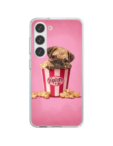 Coque Samsung Galaxy S23 5G Chien Dog Popcorn Film - Maryline Cazenave