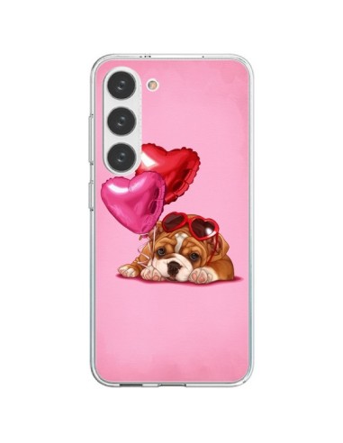 Cover Samsung Galaxy S23 5G Cane Occhiali Coeur Palloncini - Maryline Cazenave