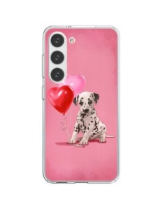 Samsung Galaxy S23 5G Case Dog Dalmata Ballon Heart -...