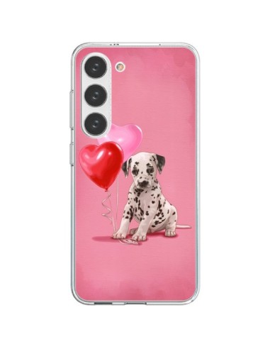 Samsung Galaxy S23 5G Case Dog Dalmata Ballon Heart - Maryline Cazenave