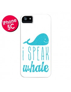 Coque I Speak Whale Baleine Bleu pour iPhone 5C - Mary Nesrala