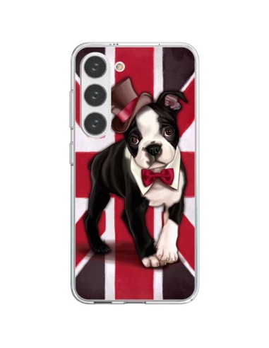 Coque Samsung Galaxy S23 5G Chien Dog Anglais UK British Gentleman - Maryline Cazenave