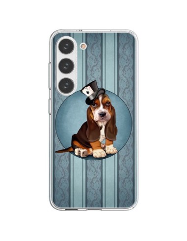 Coque Samsung Galaxy S23 5G Chien Dog Jeu Poket Cartes - Maryline Cazenave