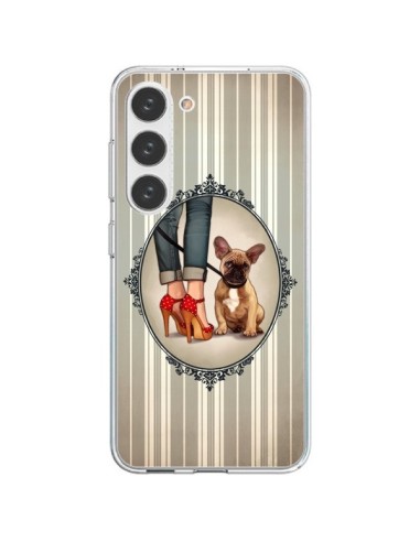 Coque Samsung Galaxy S23 5G Lady Jambes Chien Dog - Maryline Cazenave